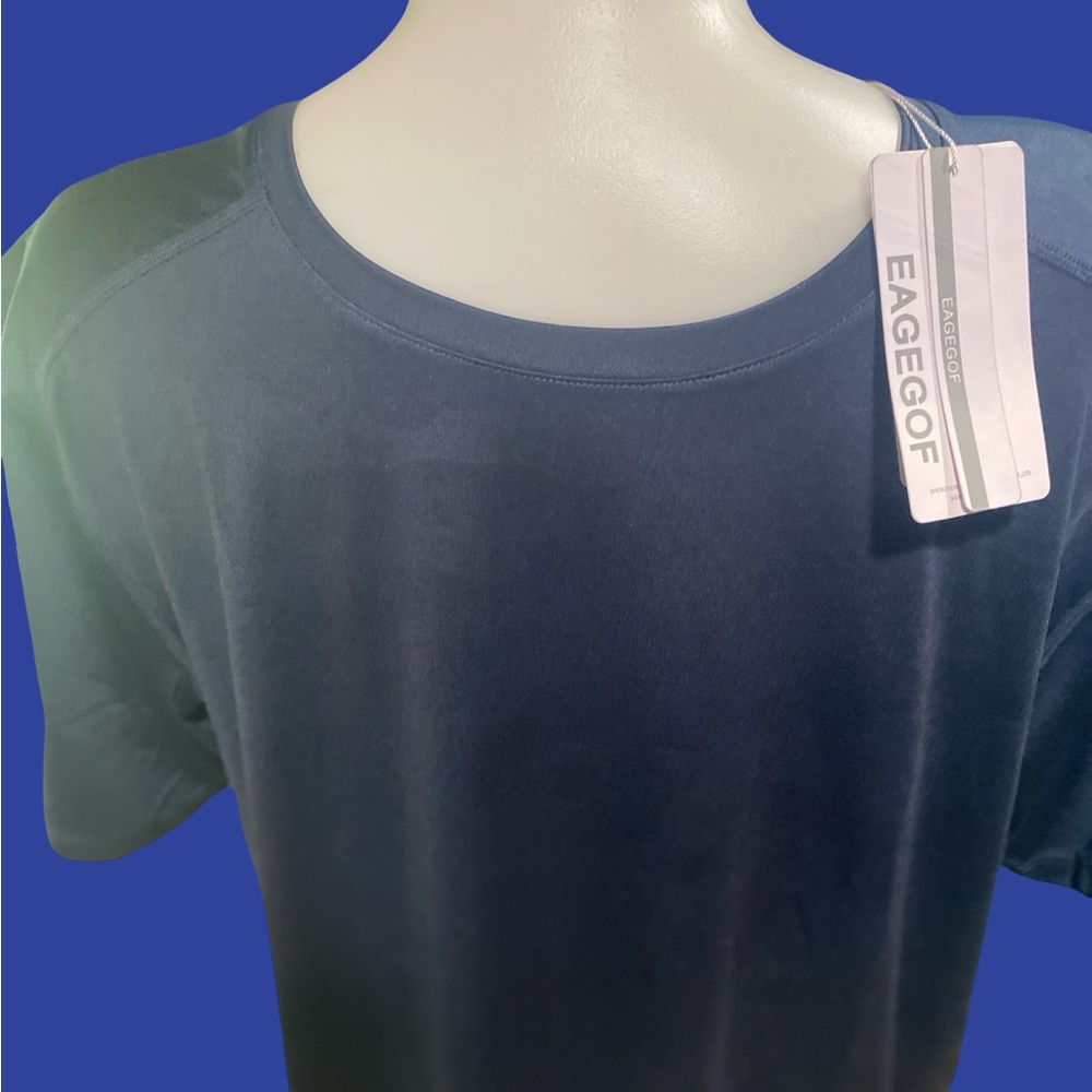 Eagecof DarkNavy Blue T-Shirt with Gray camo print